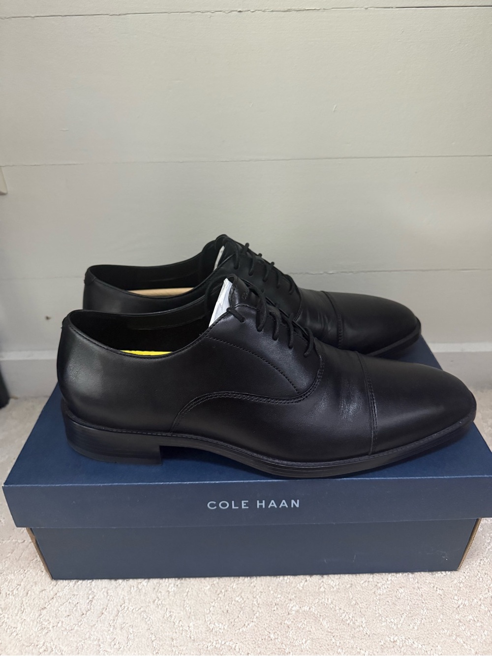 Cole Haan Hawthorne Cap Toe Oxford- Black Size 10.5